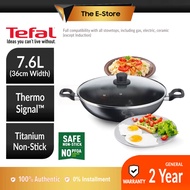 Tefal Cookware 36cm Cook Easy Wok with Lid Non Stick | B5039295 with Box (Set Alat Memasak Kuali Per