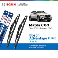 Bosch Advantage U Hook Wiper Set for Mazda CX3 DK (22"/18")