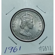 1961 50c 50cents Malaya British EF #8811