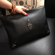 📿 New Korean Style Simple Clutch Fashion Rivet Wrist Bag Men's And Women's Casual Shoulder Crossbody Ipad Bag Men's Bag