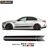 2 Pcs Edition One Stripes Door Side Sticker For Mercedes Benz W206 C63 AMG C43 C300 C220 C180 S206 2