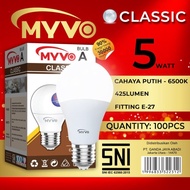 Myvo Classic LED 5 Watt Bright BULB with Warranty