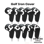 Wedge cover Iron cover Golf Putter Accessories Embroidery 4-9,P,S,A,X Golf Iron Covers Set Golf Trai