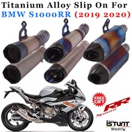 For BMW S1000RR 2020 2019 Motorcycle GP Exhaust Escape System Modify Titanium Alloy Middle Link Pipe Carbon Fiber/CNC Mu