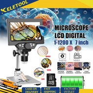 G1200 digital microscope Magnification Microscope  Lab teachin microscope 1200X 7" Lab Biological Mi