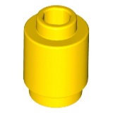 Lego 3062 Brick, Round 1 x 1 yellow