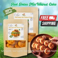 Red Date Yam Walnut Cake Walnut Date Biscuits coarse grain meal cake health breakfast