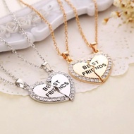 C R5 KALUNG LIONTIN HEART PERSAHABATAN BFF PECAHAN HATI BEST FRIENDS 2