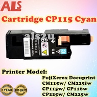 Fuji Xerox CM115/ CM225 /CP116 Cyan Compatible Color Laser Premium Toner CT202265 Cyan