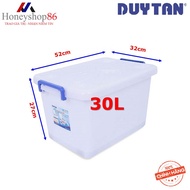 Thùng Nhựa vuông 30 lít Duy Tân No.750 (52 x 32 x 27.5 cm)- có bánh xe HONEYSHOP86