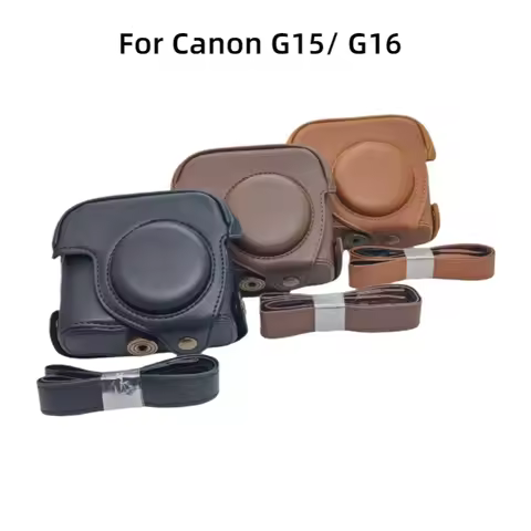 Retro Camera Bag for Canon G15 G16 Mirrorless Camera PU Leather Case Carrying Bags Anti-fall Camera 