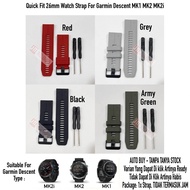 FQQ 26mm Quick Fit Watch Strap Garmin Descent MK1 MK2 MK2i