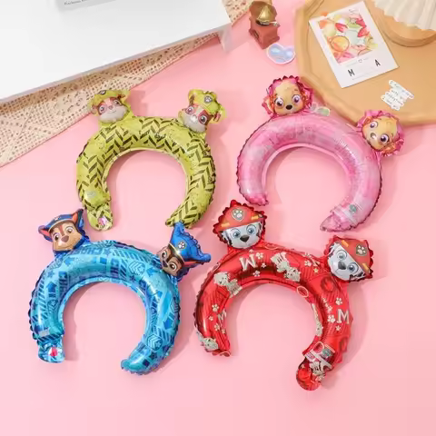 20/10pcs Creative Headband Balloon Woof Team Great Achievement Theme Dog Day Archie Styling Headpiec