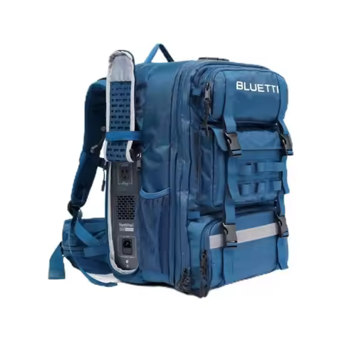 [US Stock] BLUETTI Handsfree 1 Solar Backpack Power Station, 268.8Wh 300W LiFePO4 Solar Generator, f