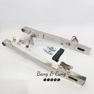 Fork Swing Arm Arem Lengan Ayun Kaze pnp CB GL Pro MP Megapro Crom Silver Mentah Fullset