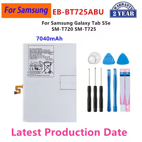New EB-BT725ABU Battery for Samsung Galaxy Tab S5e SM-T720 T725, Tab S3 T825, Tab S4 T835, A T580 T5