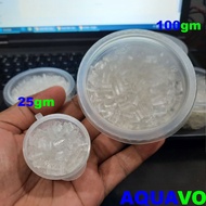 COMBO HYPO ANTI KLORIN 25gm / 100gm SODIUM THIOSULPHATE CRYSTAL CLORINE REMOVAL FISH AQUARIUM BETTA 