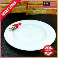 JAJ Pyrex June Rose Rimmed Soup Deep Plate Pinggan Mungkum