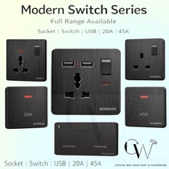 SIRIM Socket 13A /Socket Universal /Modern Switch Series /USB Socket 13A 15A 20A 45A /Water Heater S
