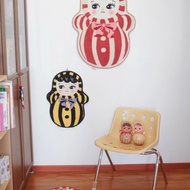 Meugler牛稠島花花丸 賽璐璐不倒翁糖果色卡通可愛禮物家居地毯