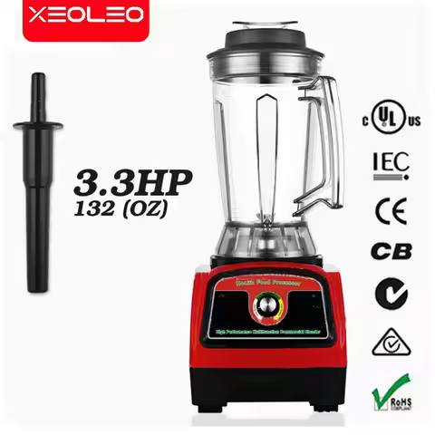 XEOLEO Ice Smoothies Blender 3.9L Food Processor 3.3HP Commercial 2800W Heavy Duty Mixer Juicer Food