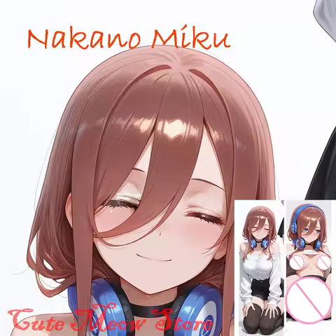 Dakimakura anime Nakano Miku Double-sided Print Life-size body pillows cover Adult pillowcase Custom