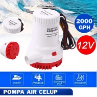 Bilge Pump 2000 GPH 12V Pompa Celup Kapal Pompa Air Celup Bilge Pump CH8028 Submersible Pump Mini
