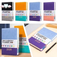 January-December Daily And Monthly Calendar Book, January- December 2026, Small Hardcover Planner, B