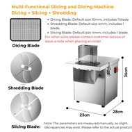 All in one Commercial Stainless Steel Dicing Machine Dadu cutter Carik potong Kentang Dadu