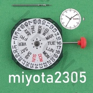 MESIN Miyota 2305 Watch Movement Miyota Day Date Side 2305