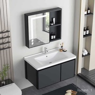 ‍🚢Alumimum Bathroom Cabinet Combination Smart Mirror Toilet Stone Plate Washbasin Toilet Wash Basin Integrated Washstand