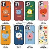 🇰🇷 BTS BT21 KOYA CHIMMY TATA COOKY BIG FACE Combo Case 防彈少年團  帶防摔效能款式 全包手機保護套 (適用於多款手機型號) iPhone14 iPhone 14 iPhone13 iPhone12 iPhoneSE3  同時 適用於 三星 Samsung Galaxy S21 Galaxy S21+ S21 Ultra Note 20 Ultra Galaxy S22 S22+ S22 Ultra 最新款式 韓國空運到港