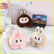 B4 LABUBU Cartoon U-Shaped Pillow Hooded Travel Portable Office Nap Pillow Neck Protection 4B