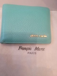 Pierre Cardin 淺綠色真皮銀包