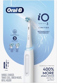 Oral B iO Series 3 Limited Edition Electric Toothbrush with 2 Brush Heads, Ultimate Clean, Gentle Ca