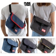 PUNKSTAR Water Resistant Light Weight Sling Messenger Bag for Outdoor Travel Sports Hiking for Men W