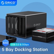 ORICO NS Series 5 Bay 3.5 USB3.0พร้อม RAID HDD Docking Station 78W Power Adapter HDD Enclosure กล่อง
