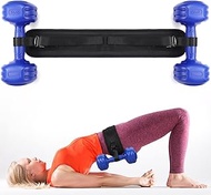 Gsbomzap Hip Thrust Belt for Dumbbells, Kettlebells, Plates, up to 50kg/110lbs, Exercise Booty Belt 