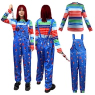 halloween costume halloween costume women cosplay costume Halloween Horror Chucky Girl Jumpsuit Cosp