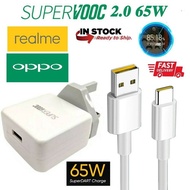 OPPO SUPER DART 2.0 VOOC 65W 100% Original Super Flash Charge Charger Adapter With VOOC Type C Cable Set (IMPORTED)
