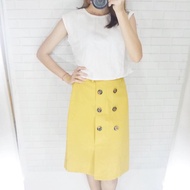 Yellow Span Skirt Office Skirt Premium Skirt Imported Skirt Women's Fashion Skirt