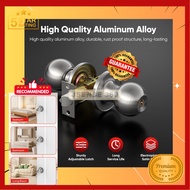 Jsense Cylindrical Door Lock Round Ball Door Knob Set Pintu Tombol Lock/Tombol Pintu Rumah