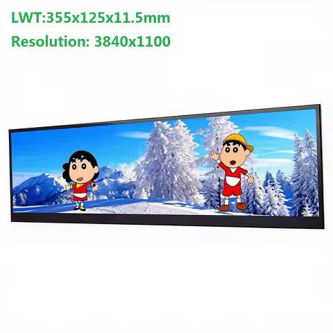 14 inch 4K bar monitor IPS3840X1100 game console industrial control screen WIN Raspberry Pi Android 