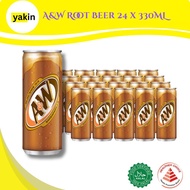 A&W Root Beer 24 x 330ML CANS