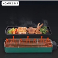 BBQ Grill Electric Smokeless Grill Pan Steamboat And Grill BarbequeGrill Pemanggang Ikan MultiCooker