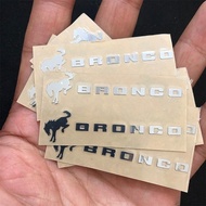 For Ford Bronco Letter Metal Car Sticker Car Logo Leaf Standard Car Waterproof Decorative Sticker
