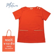 *(เฉพาะเสื้อ) เสื้อสครับ คอกลม  *ปักชื่อหน้าอกฟรี *ชุดบุคลากรทางการแพทย์ หมอ พยาบาล ผู้ช่วยพยาบาล Si