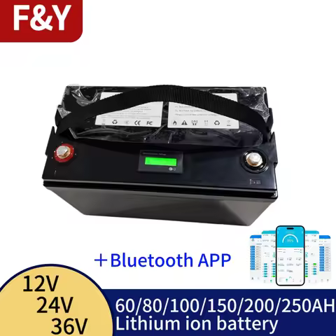 12V 24V 36V 100Ah 200Ah 150Ah 120Ah 80Ah 60Ah 250Ah Lithium Ion Battery for Trolling fishing Boat RV