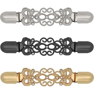 3 Pcs Cinch Clips Vintage Sweater Clips Dress Clip Back Cinch Shawl Cardigan Collar Clip to Tighten 