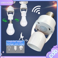LED Bulb Lamp Fitting E27 Infrared Sensor Lamp Holder 2000 LUX 240V 60W